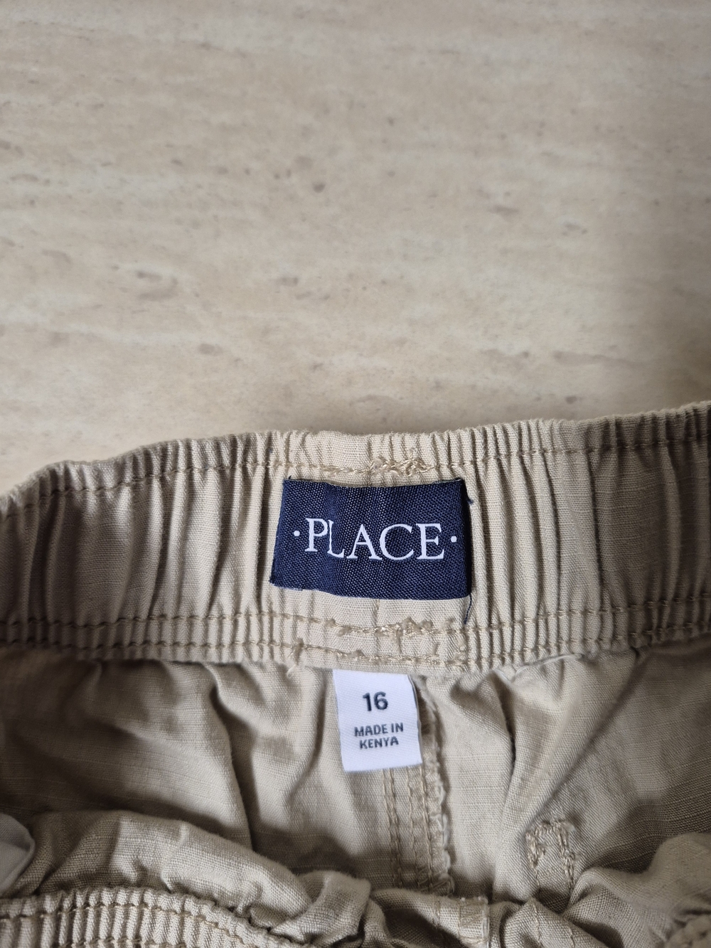 The CHILDREN'S PLACE Boys Beige Elastic Waist Pants